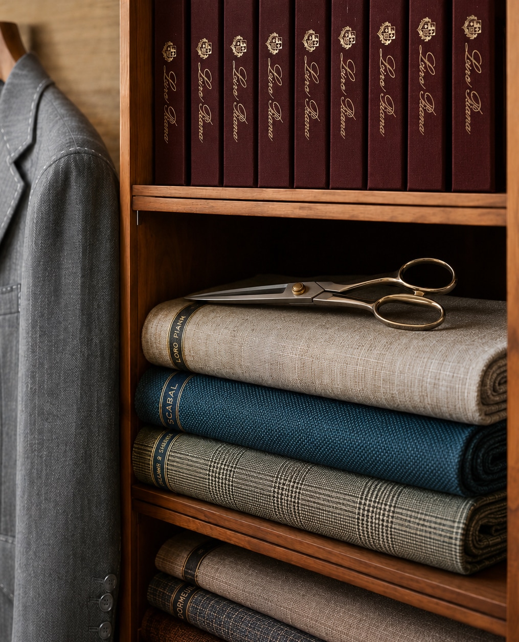 A bespoke jacket carrying the memory of wear