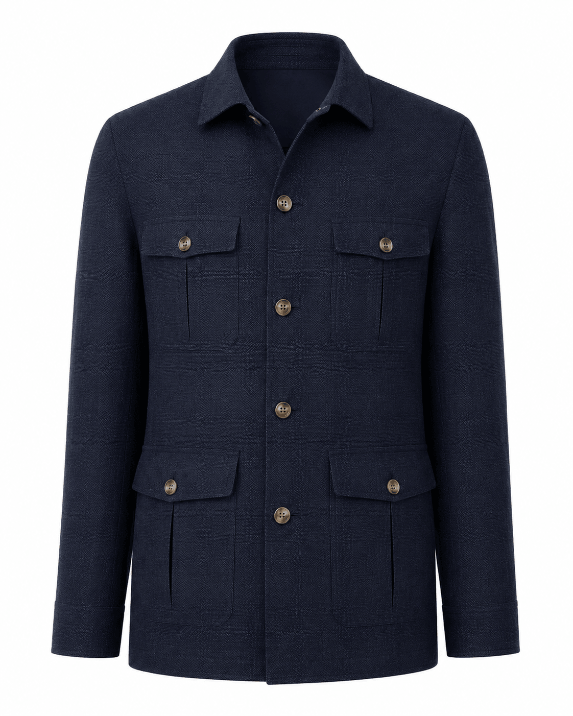 Midnight Navy Tailored Safari Jacket product visual